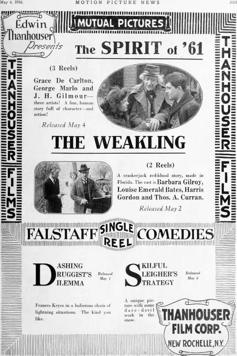 The Weakling poster background