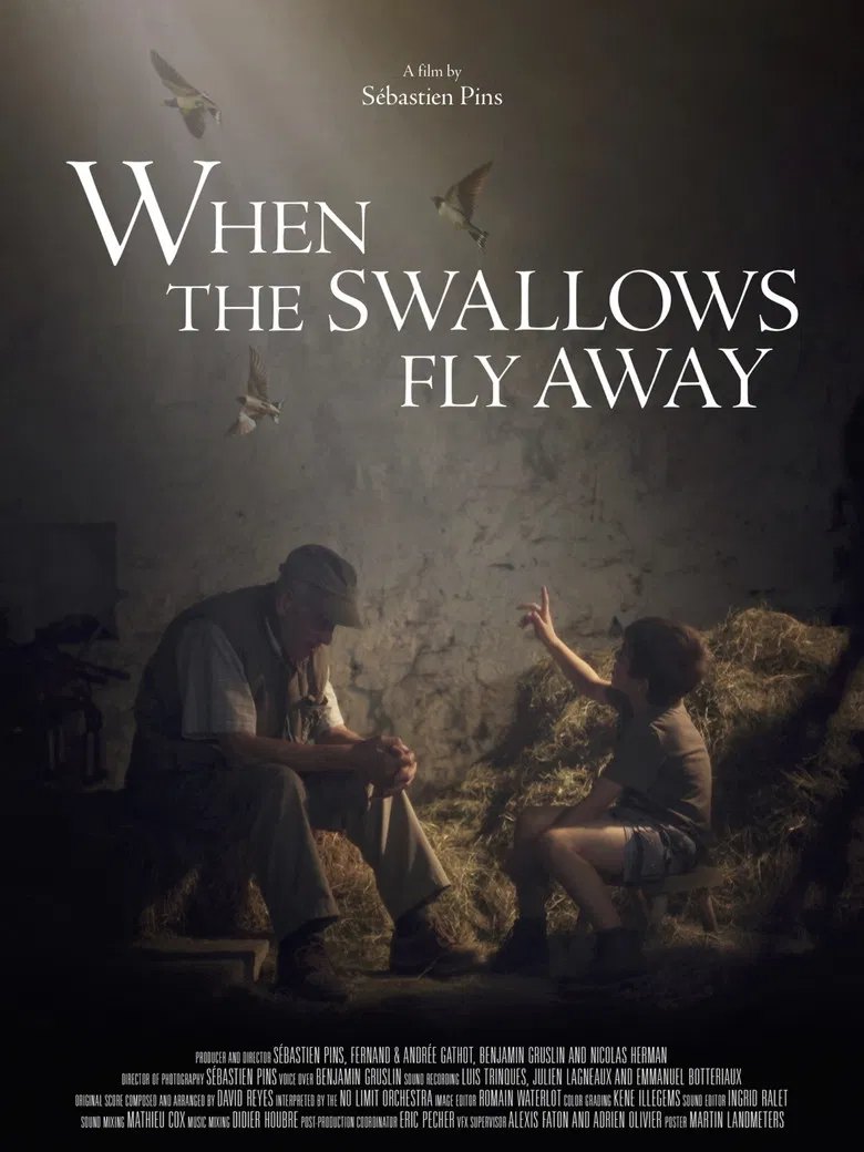 When the Swallows Fly Away poster background