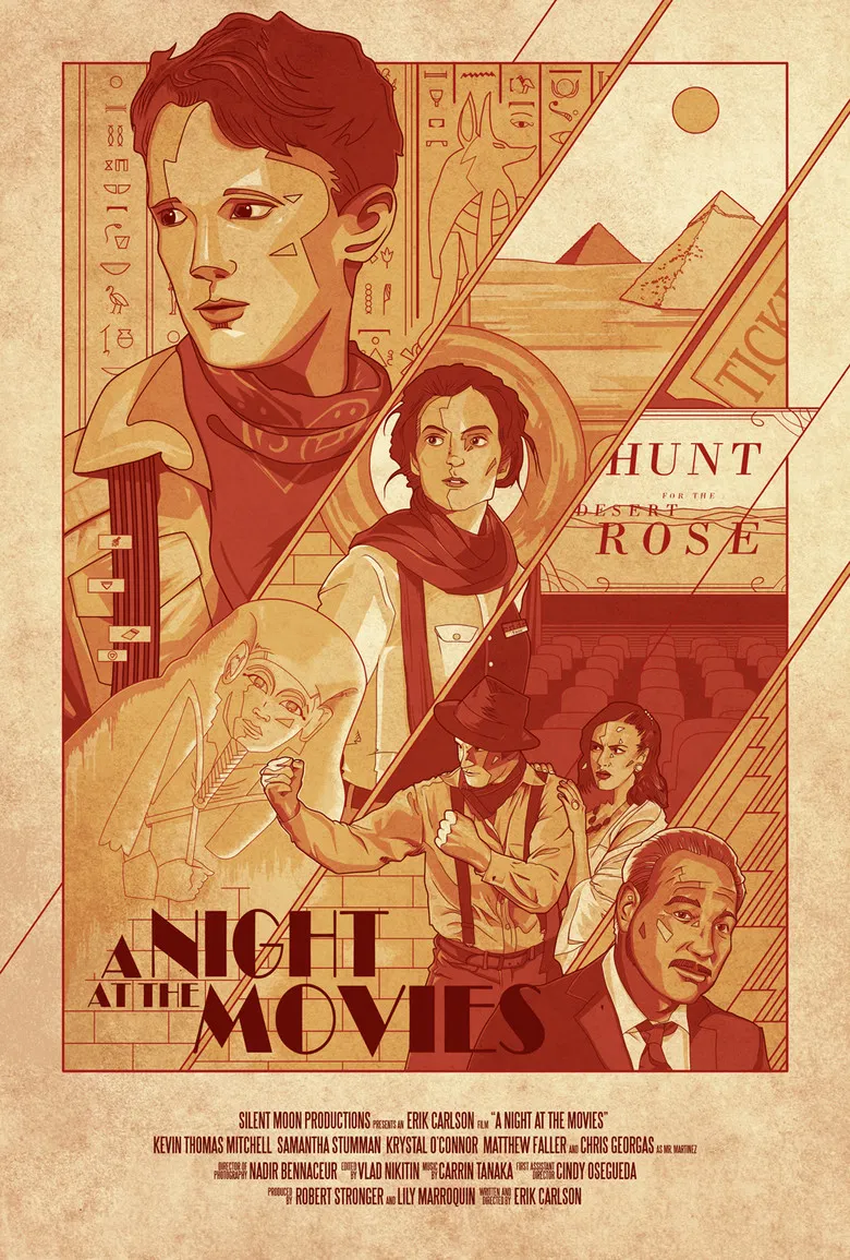 A Night at the Movies poster background