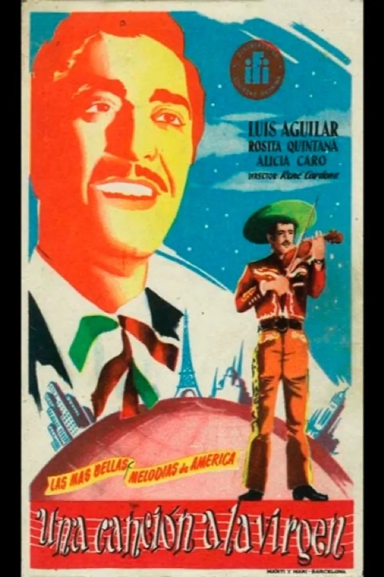 Una canción a la vírgen poster background