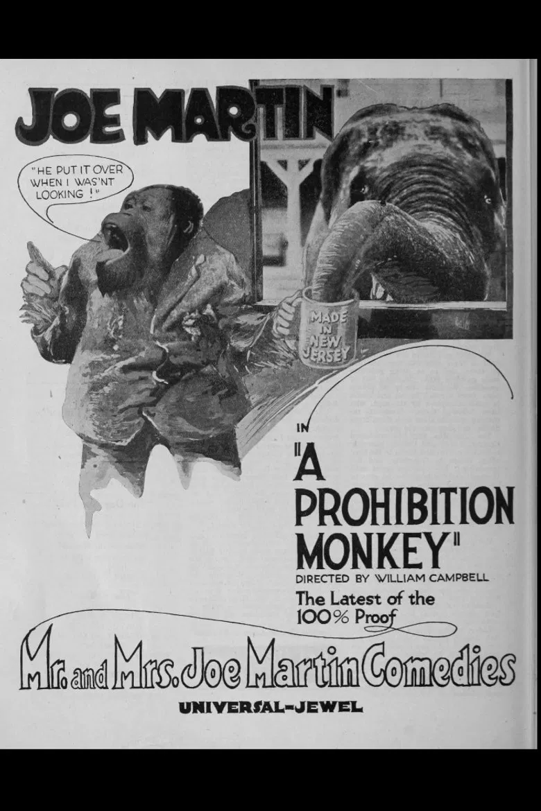 A Prohibition Monkey poster background