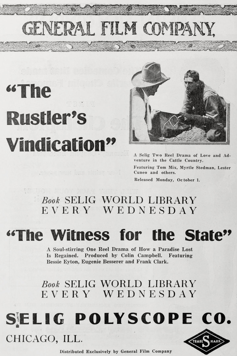 The Rustler's Vindication poster background