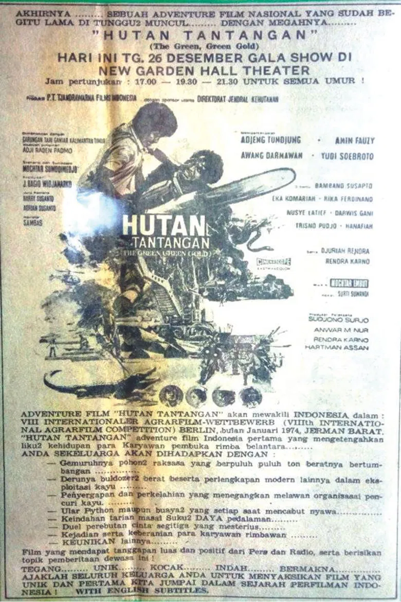 Hutan Tantangan poster background