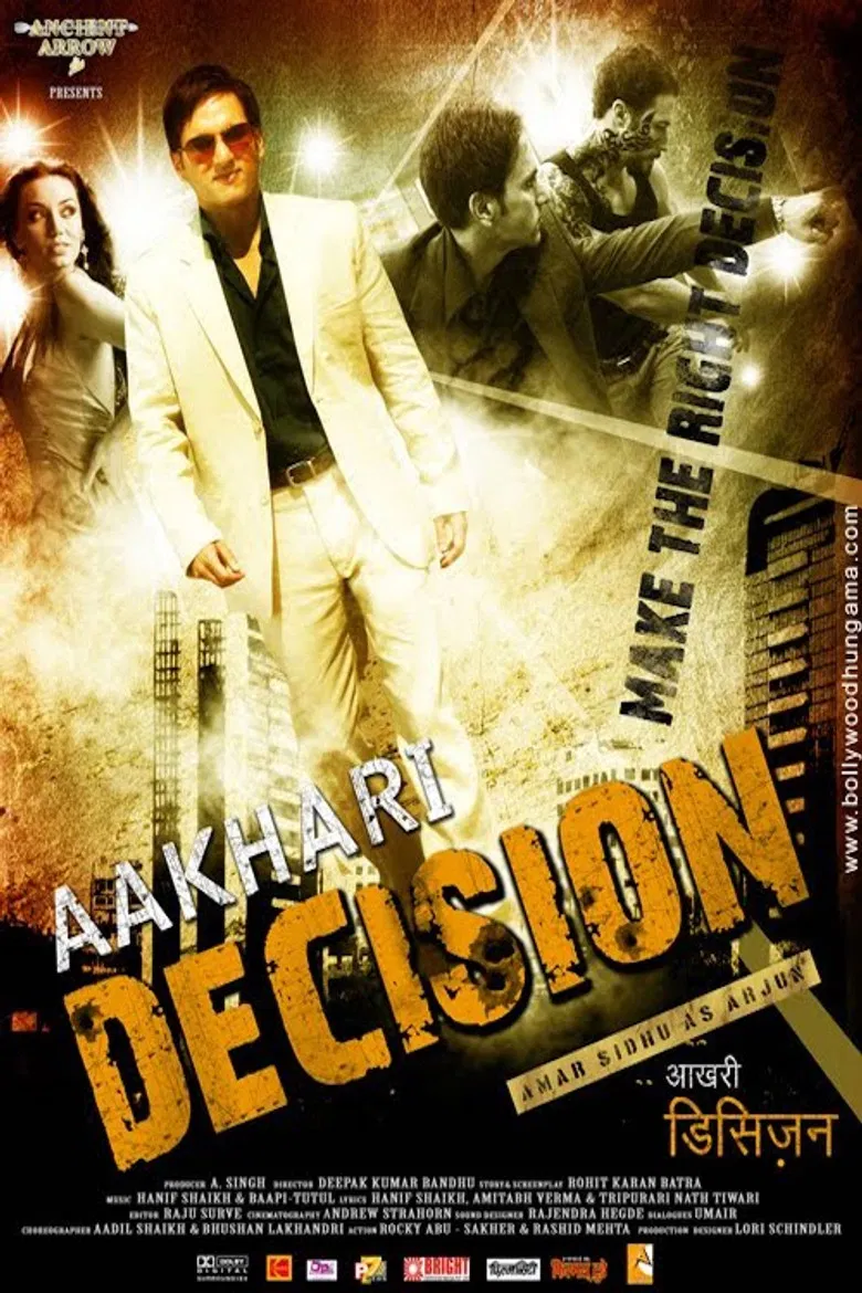 Aakhari Decision poster background