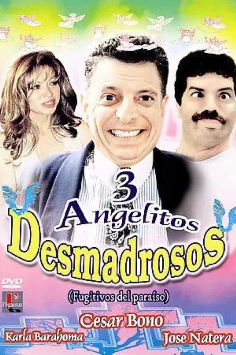Tres Angelitos Desmadrosos poster background