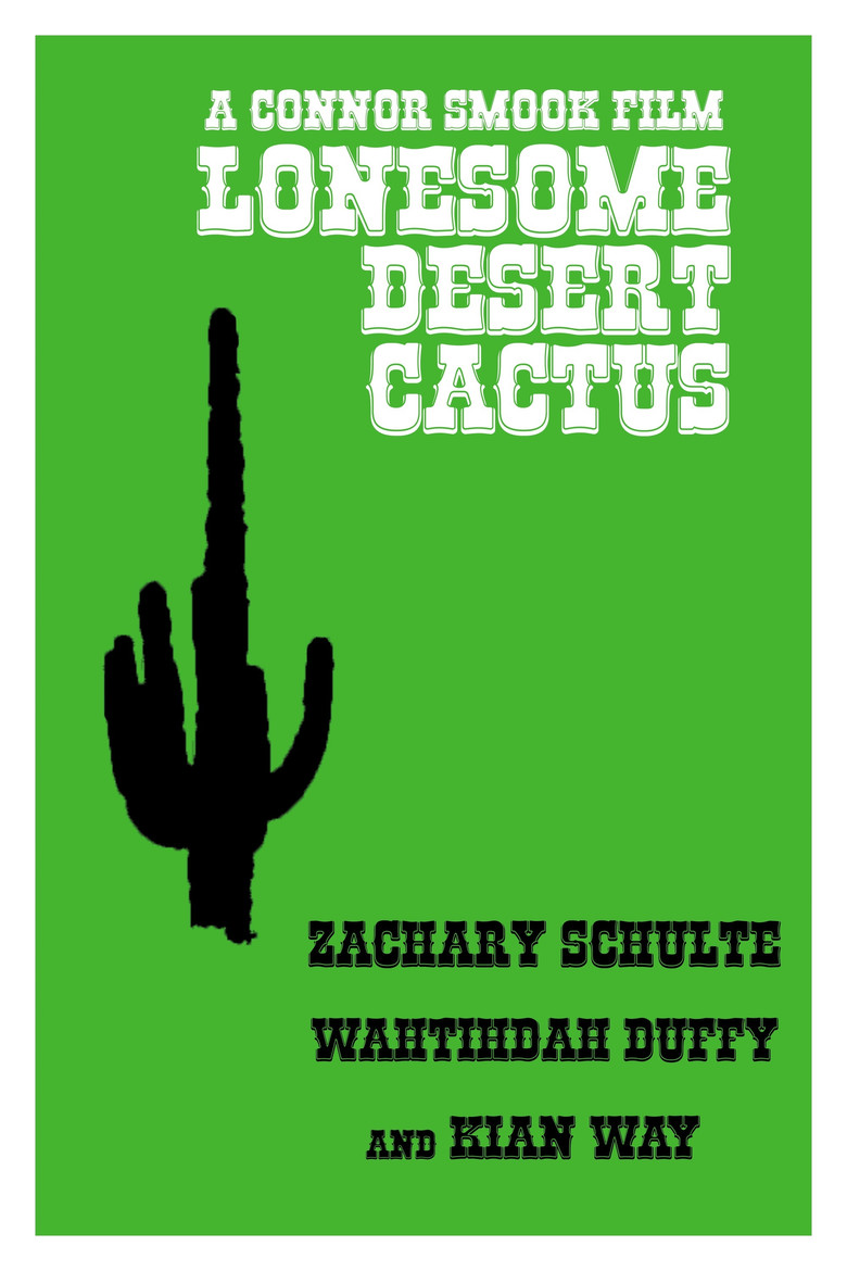 Lonesome Desert Cactus poster background