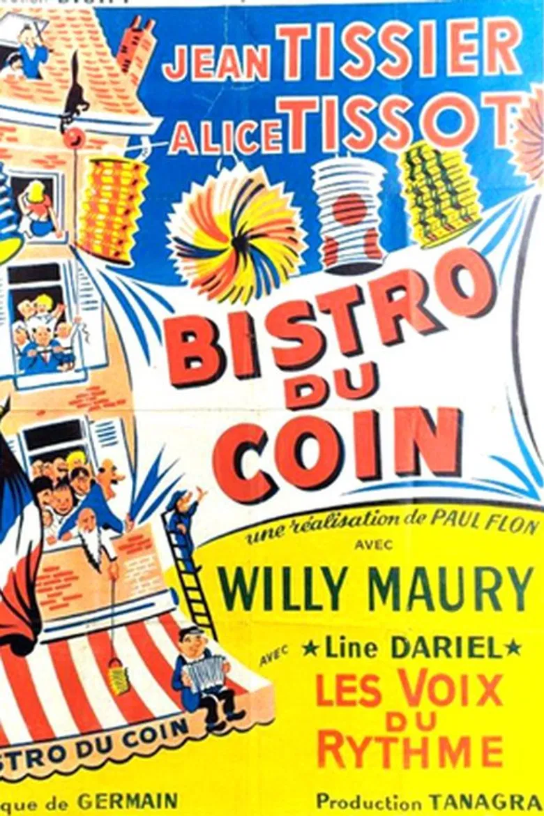 Fête de quartier poster background