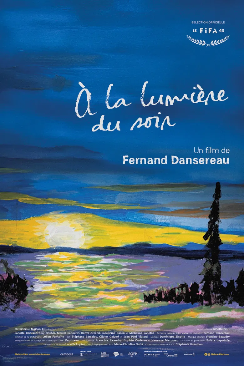 À la lumière du soir poster background