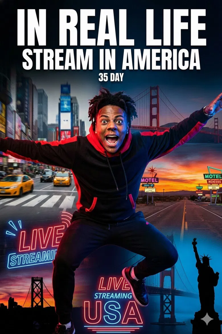 In Real Life: Stream in America poster background