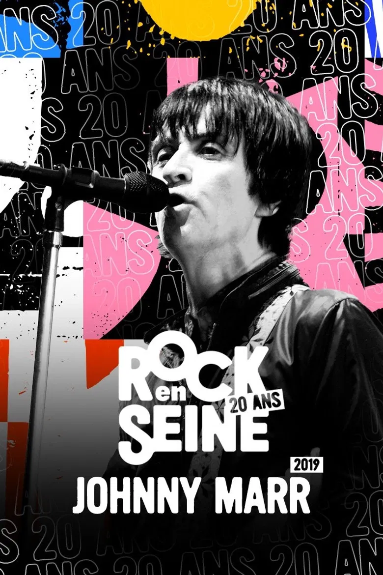 Johnny Marr - Rock en Seine 2019 poster background