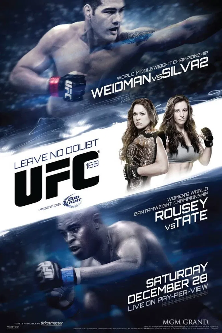 UFC 168: Weidman vs. Silva 2 poster background