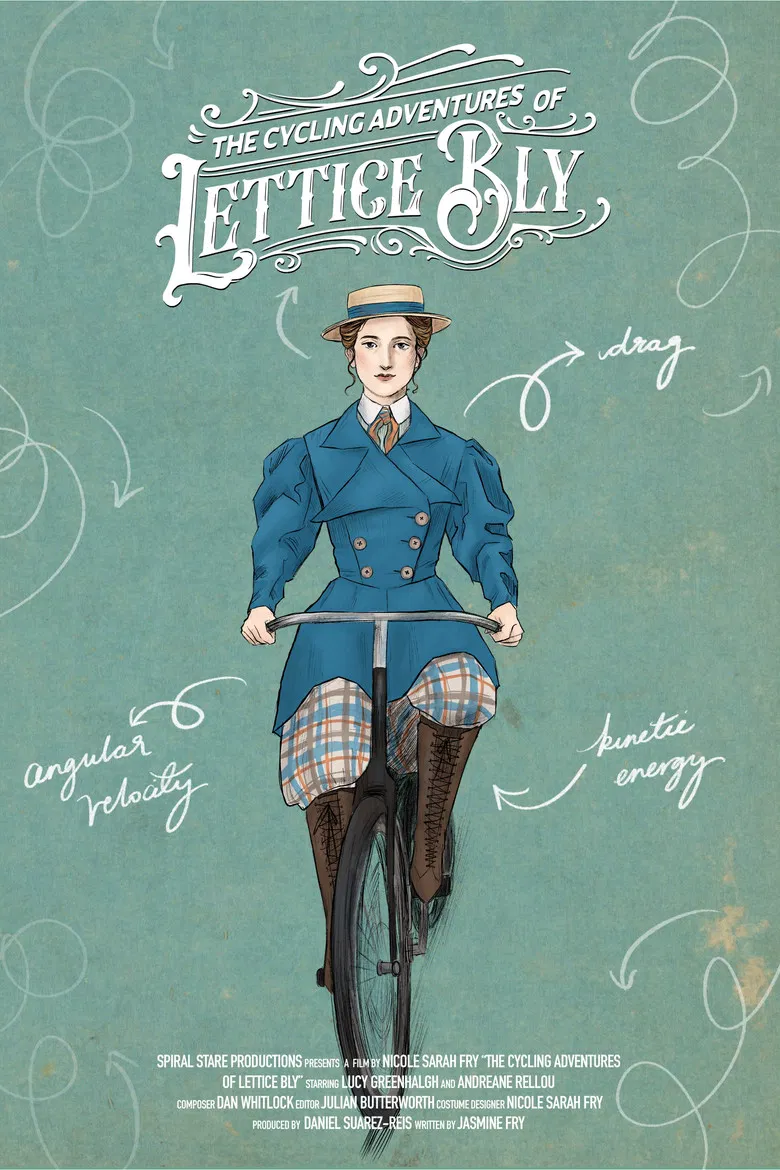 The Cycling Adventures of Lettice Bly poster background