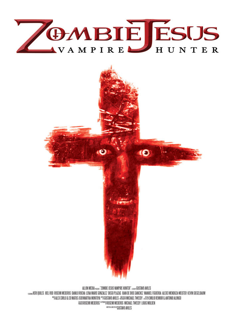 Zombie Jesus Vampire Hunter poster background