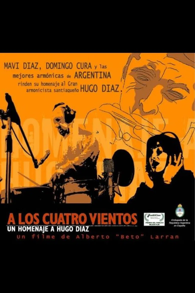 A los cuatro vientos poster background