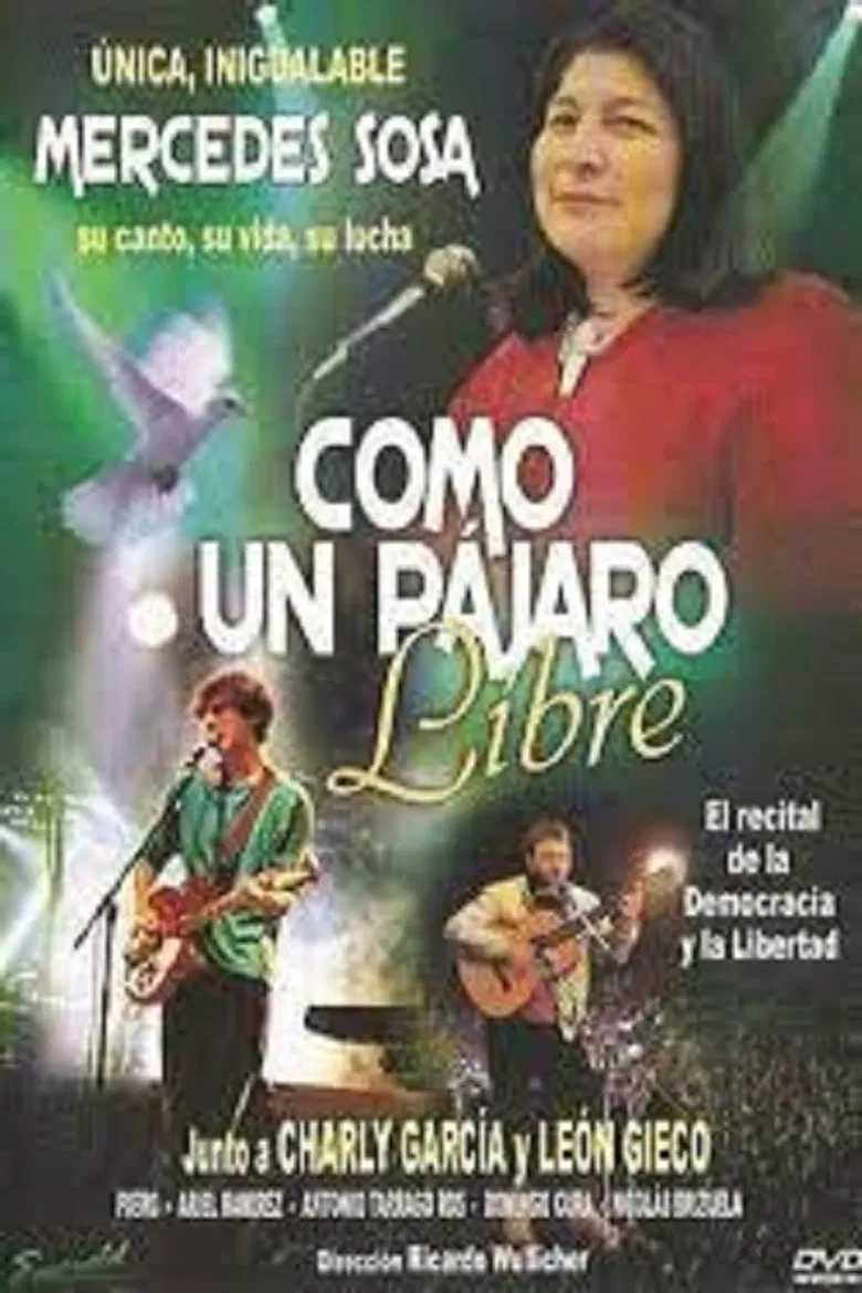 Mercedes Sosa: como un pájaro libre poster background