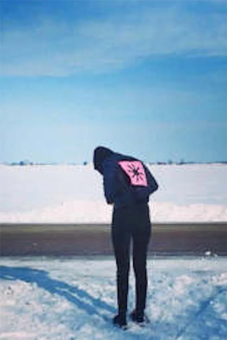 Girl Becomes Snow poster background