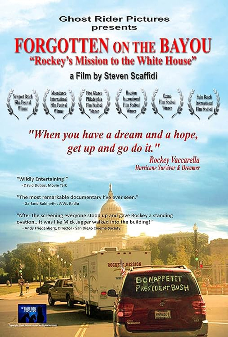 Forgotten on the Bayou: Rockey’s Mission to the Whitehouse poster background