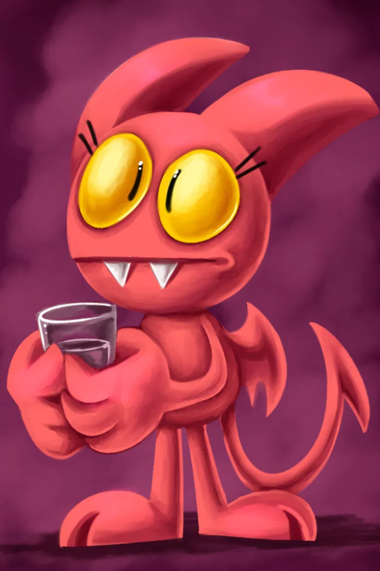 Satina Wants a Glass of Water poster background