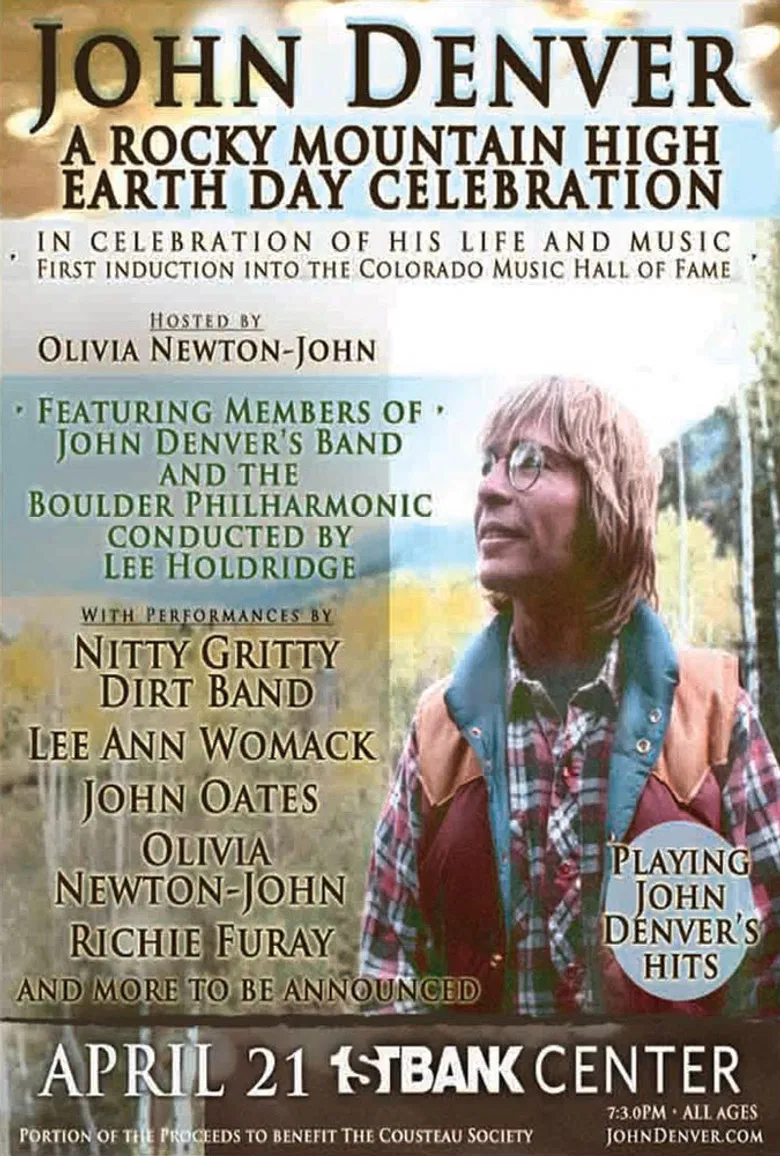 John Denver Rocky Mountain High An Earth Day Concert poster background