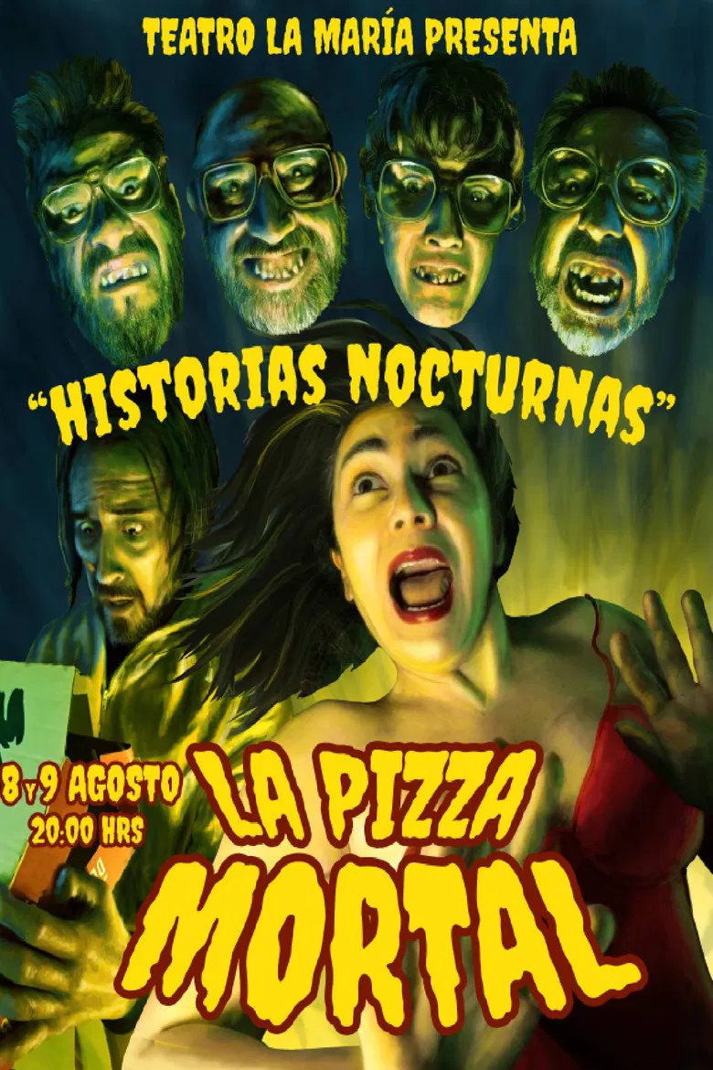 "Midnight stories 1" - The deadly Pizza poster background