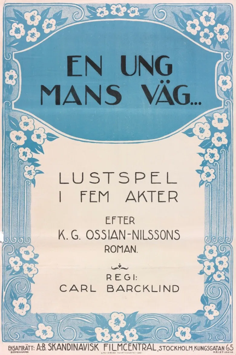 En ung mans väg poster background