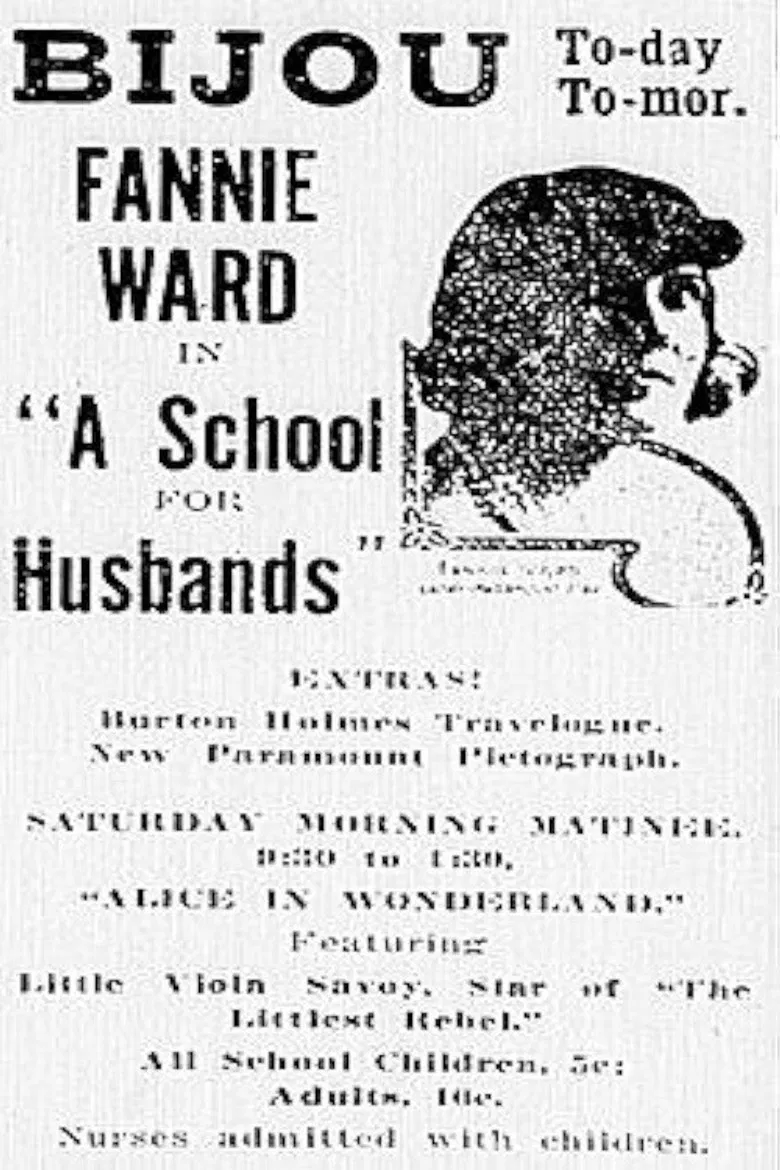 A School for Husbands poster background