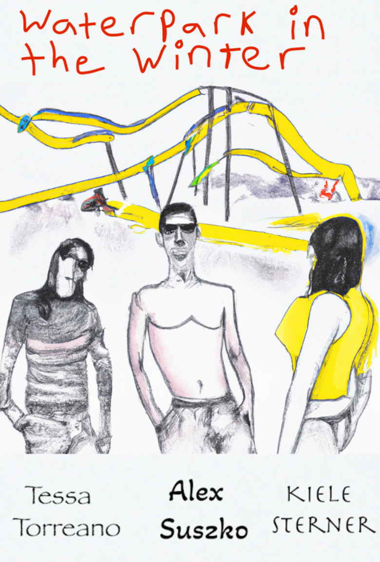 Waterpark in the Winter poster background