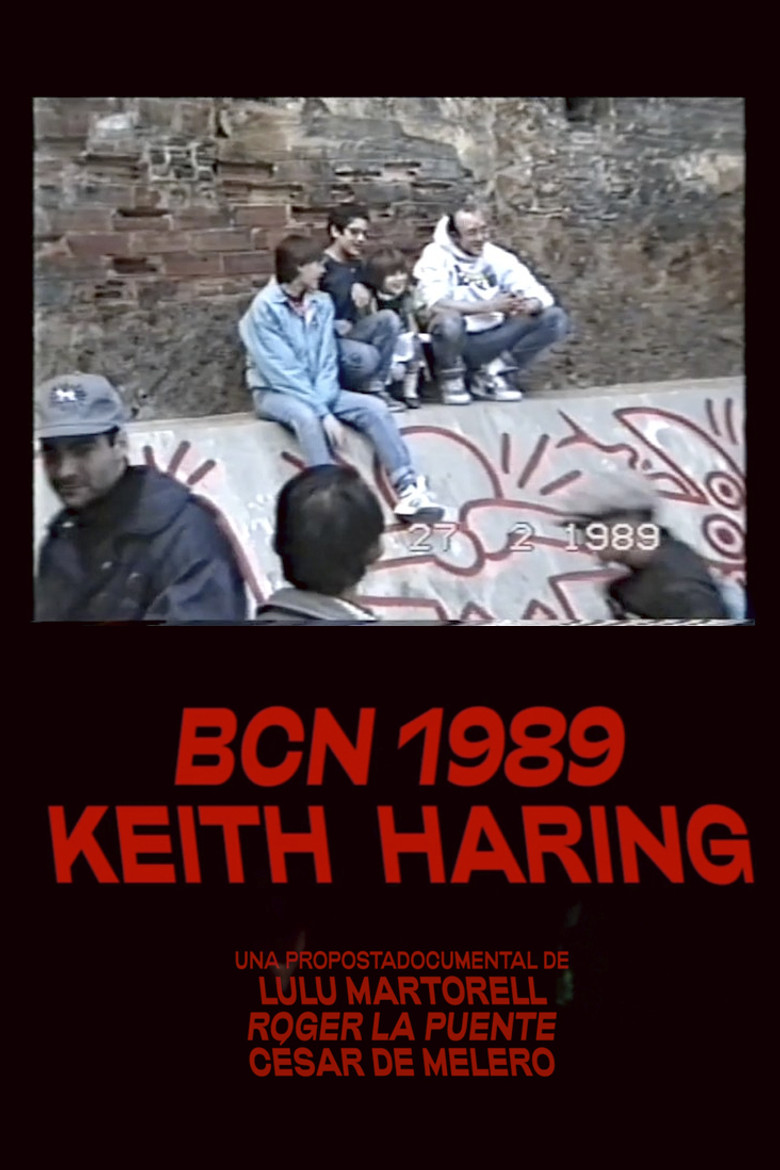 Keith Haring 1989 Barcelona poster background