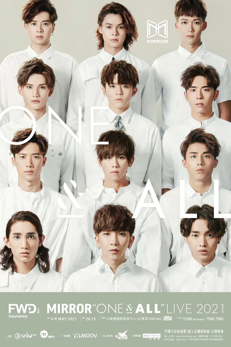 MIRROR "ONE & ALL" LIVE 2021 poster background