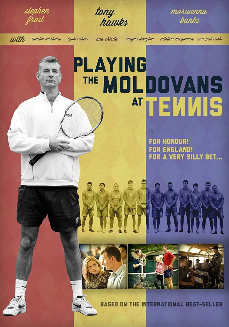 Playing the Moldovans at Tennis poster background