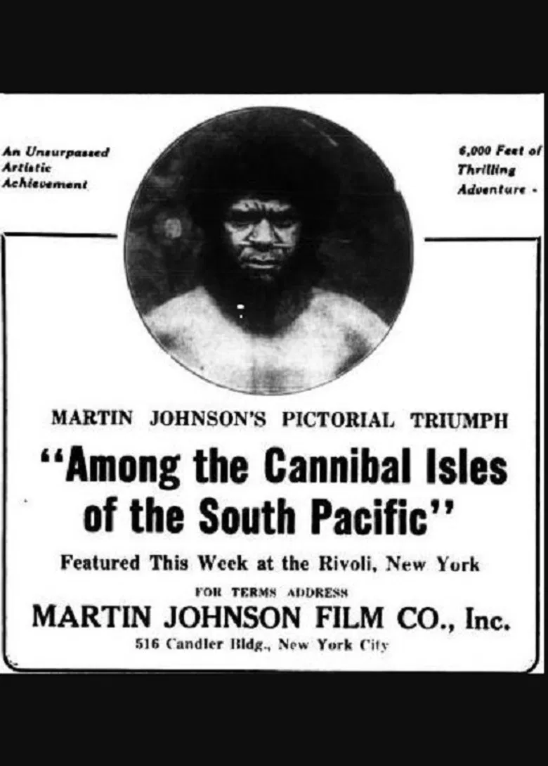 Among the Cannibal Isles of the South Pacific poster background