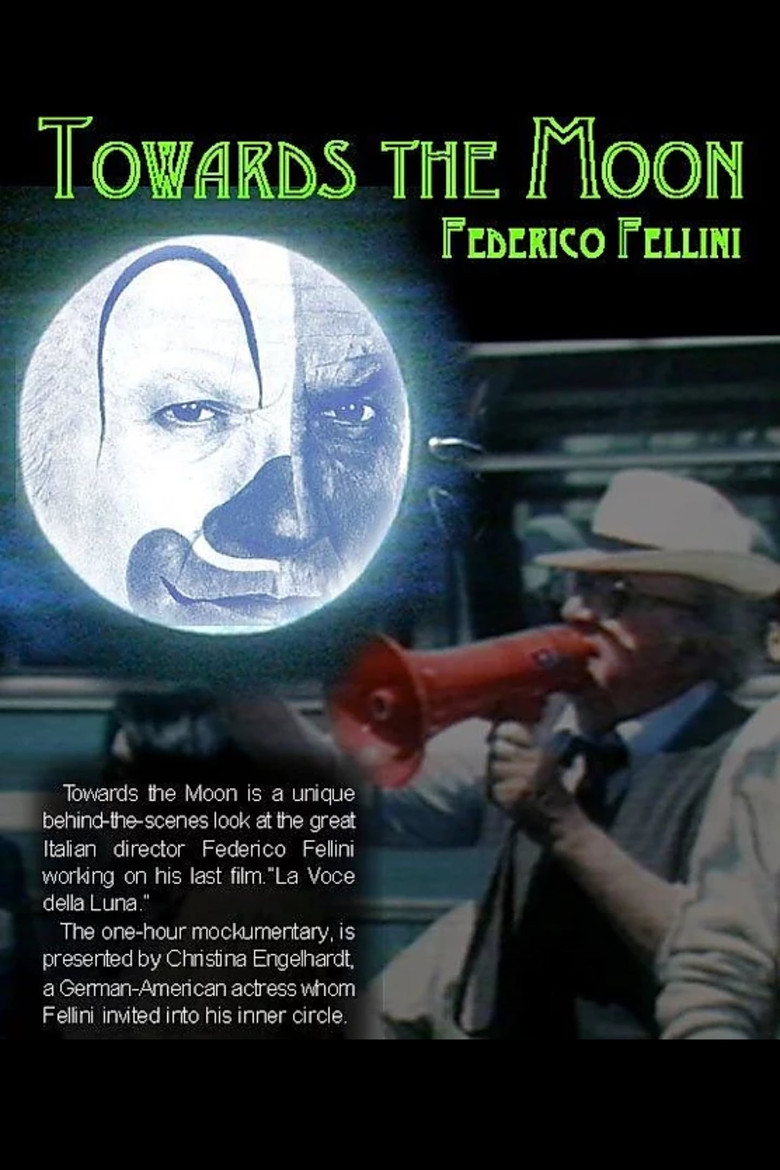 Towards the Moon with Fellini poster background