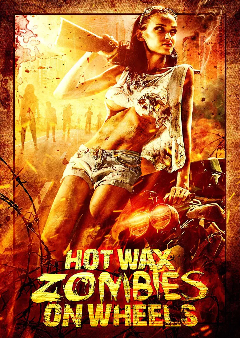 Hot Wax Zombies on Wheels poster background