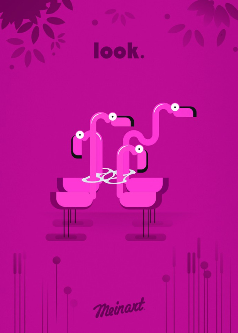 Look poster background