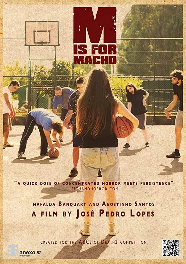 M is for Macho poster background