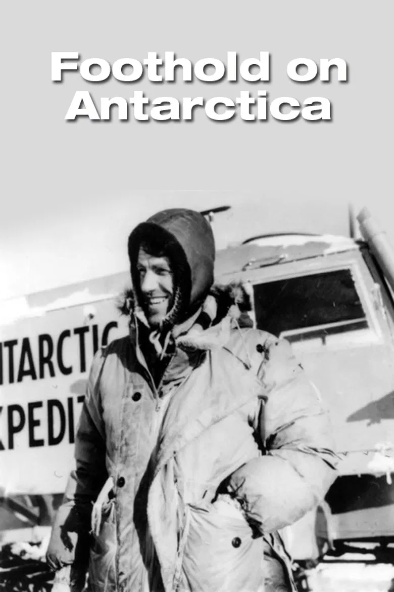 Foothold on Antarctica poster background