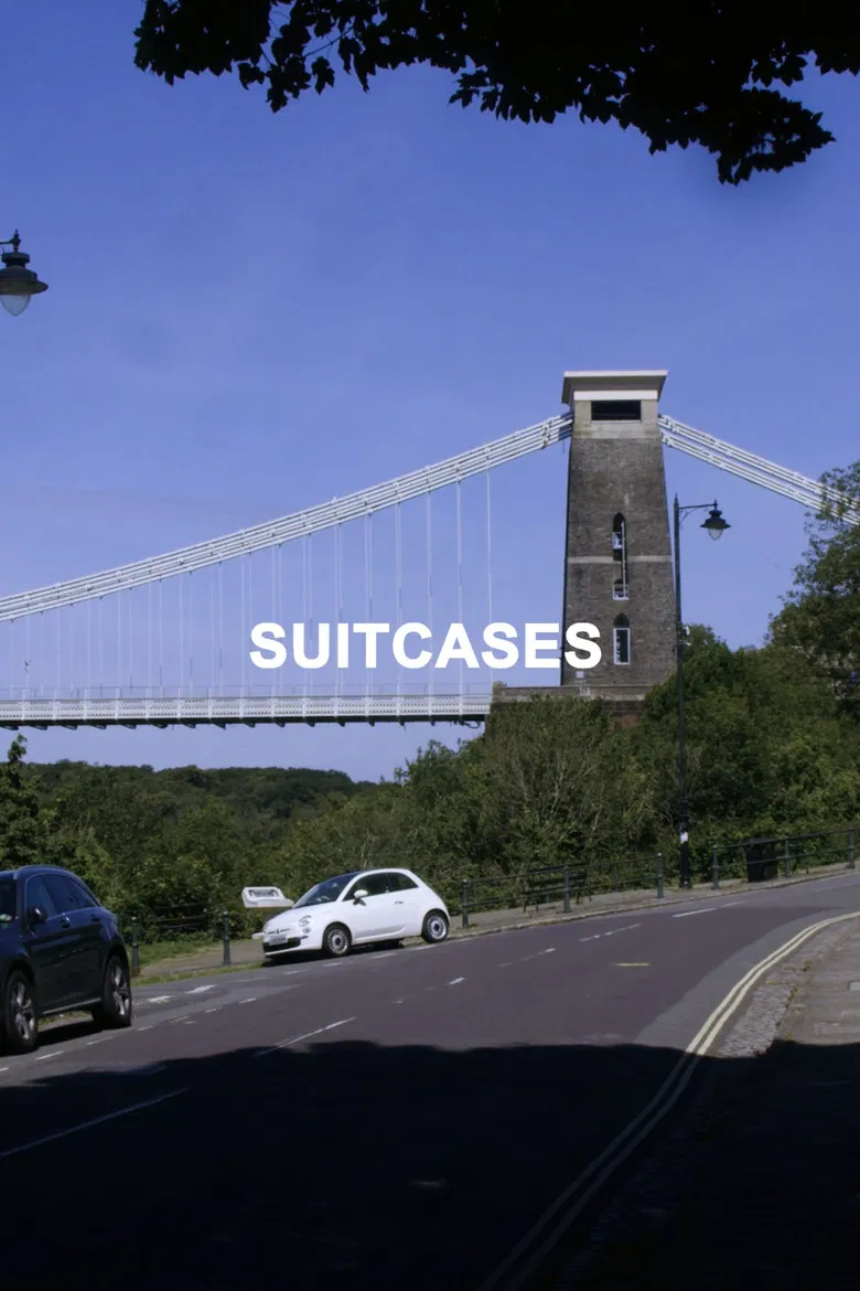 Suitcases poster background