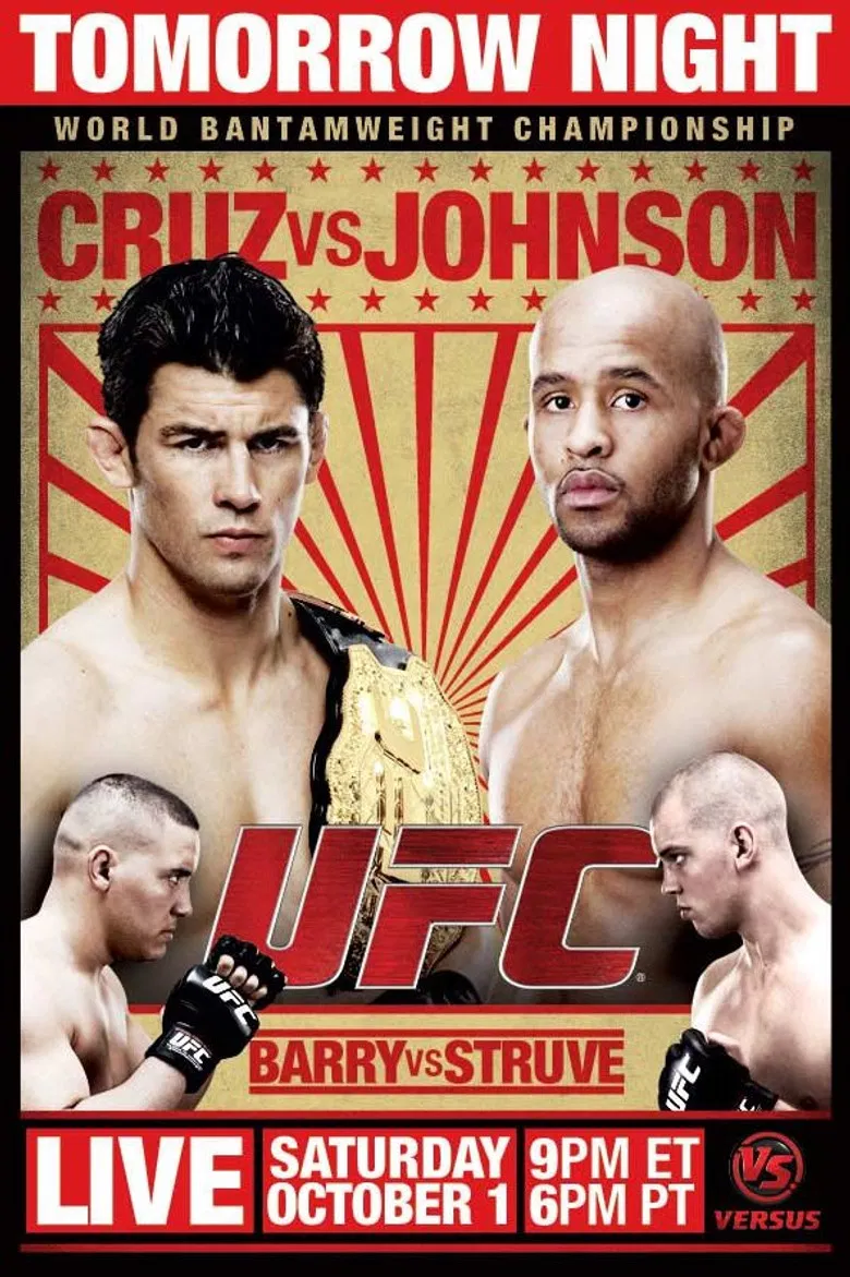 UFC on Versus 6: Cruz vs. Johnson poster background
