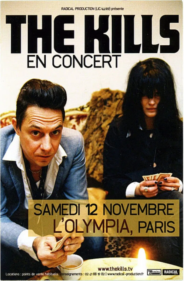The Kills - Live At L'Olympia Theatre poster background