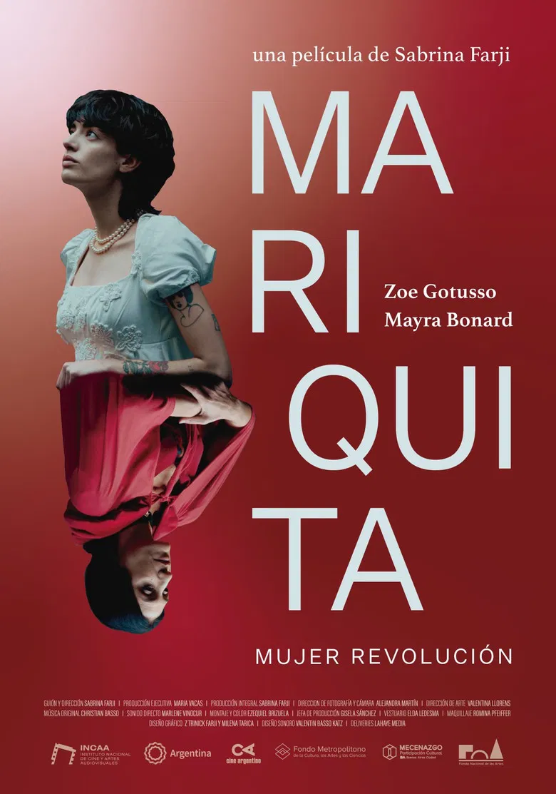 Mariquita, mujer revolución poster background