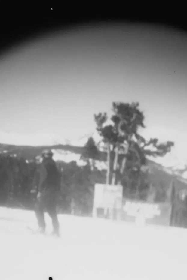 Ski poster background