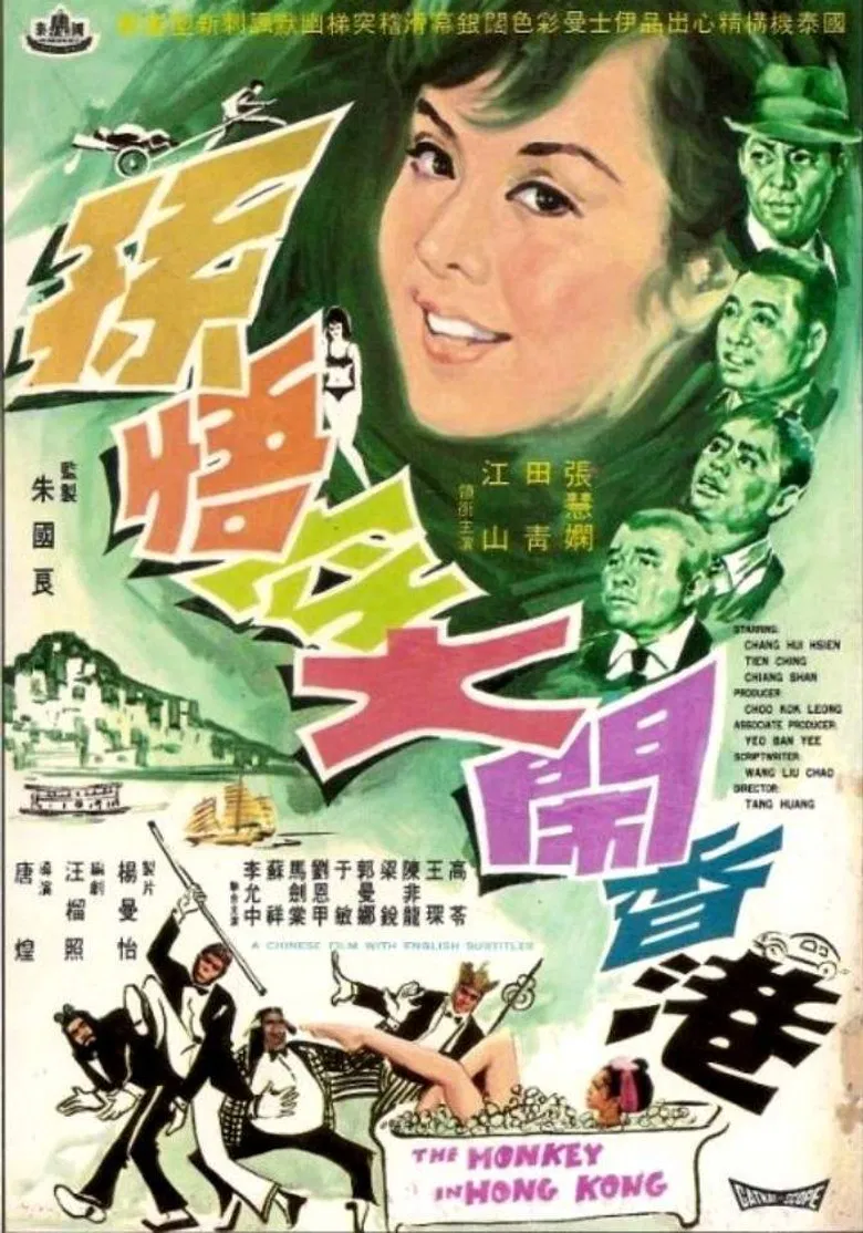 The Monkey in Hong Kong poster background
