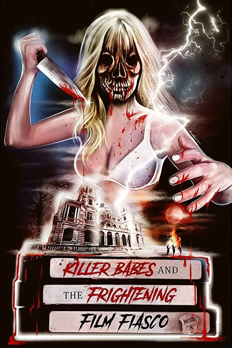Killer Babes and the Frightening Film Fiasco poster background