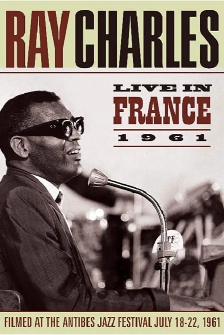 Ray Charles - Live in France 1961 poster background
