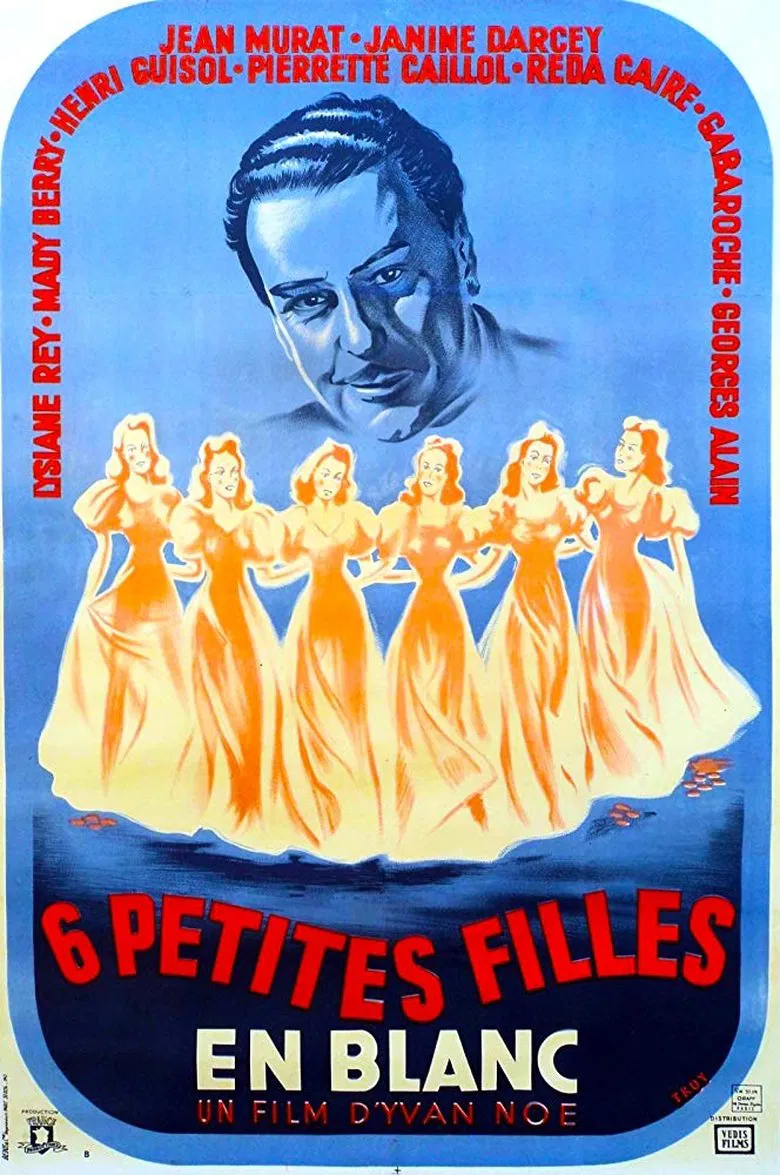 Six Little Girls in White poster background
