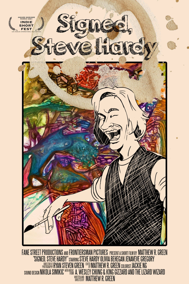 Signed, Steve Hardy poster background