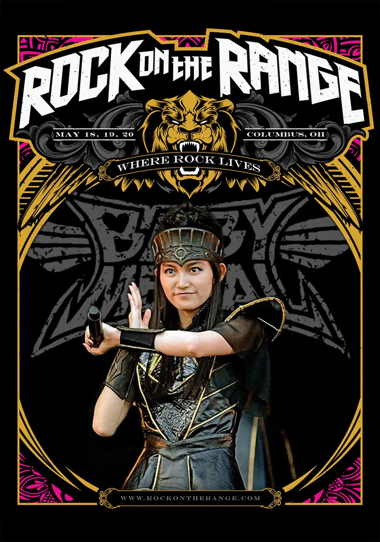 BABYMETAL - Live At Rock on The Range 2018 poster background