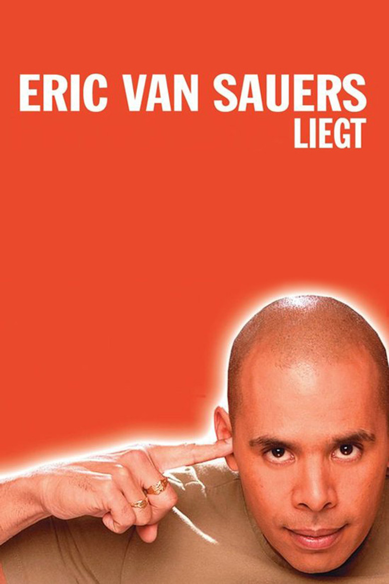 Eric van Sauers: Liegt poster background