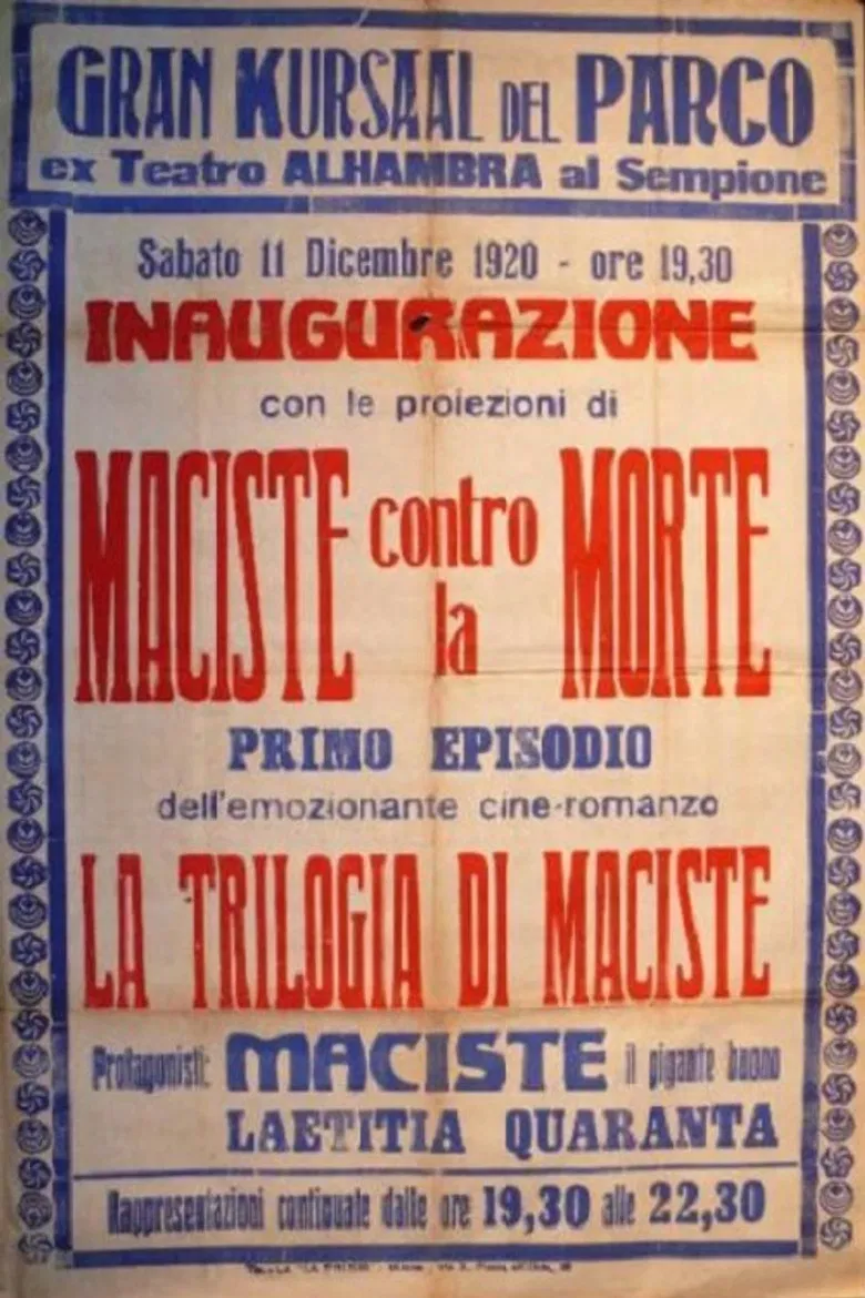 La trilogia di Maciste poster background