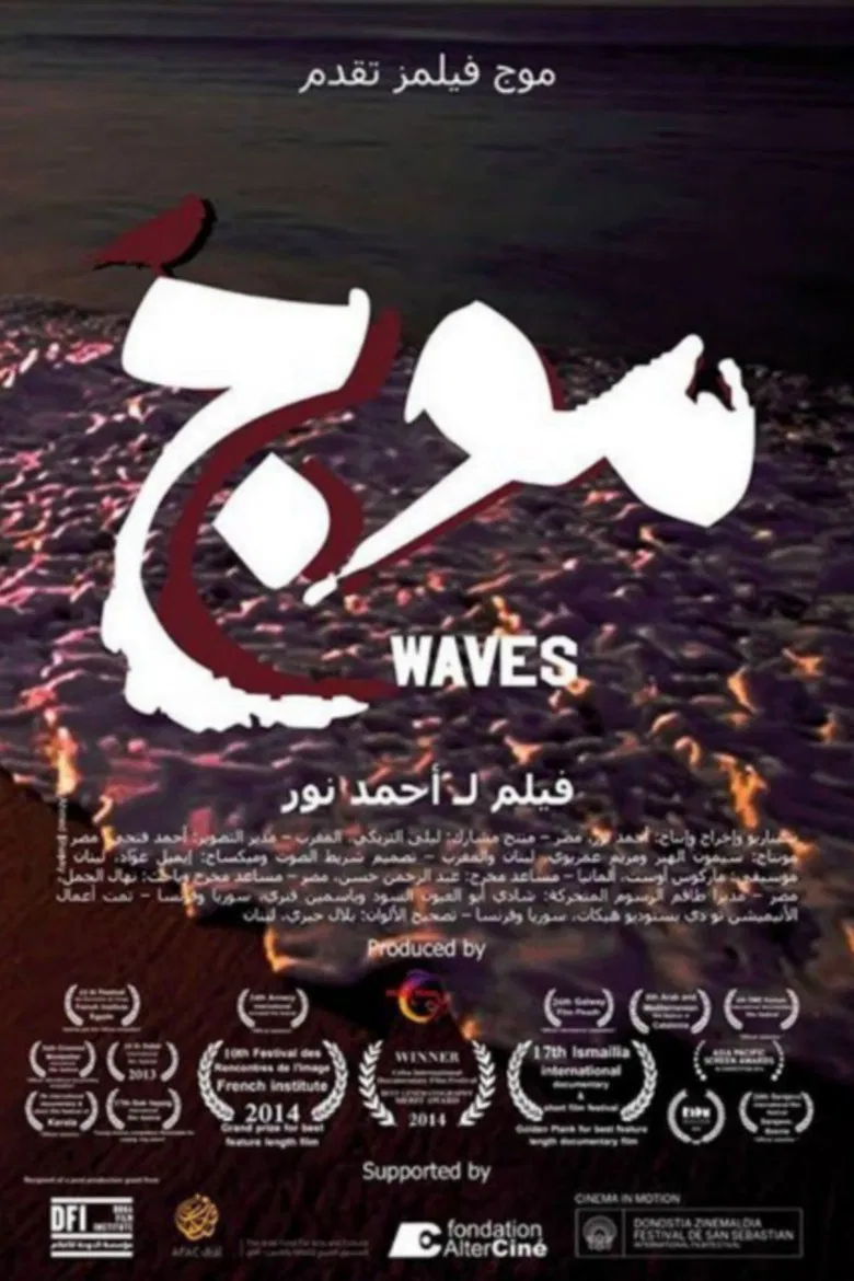 Waves poster background
